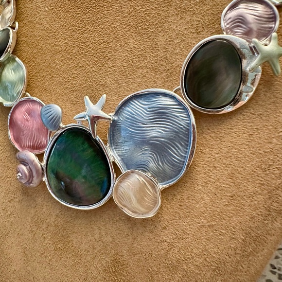 Shell theme necklace set - Picture 5 of 7